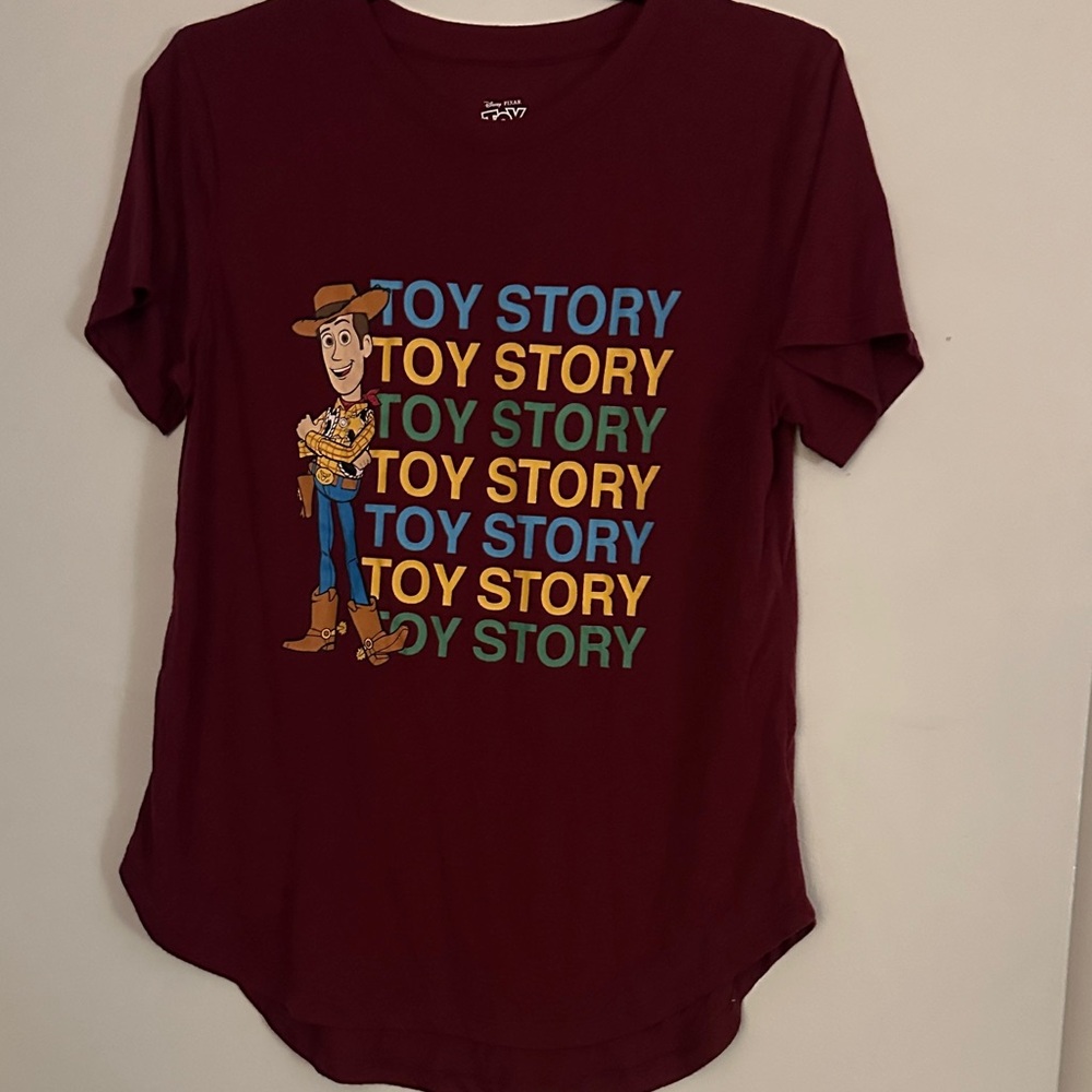 Disney Toy Story Woody Graphic Tee Burgundy